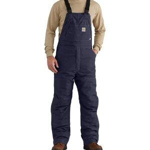 NWT Carhartt Overalls 102691 Navy  FR Flame Resistant Quick Duck lined 48x28